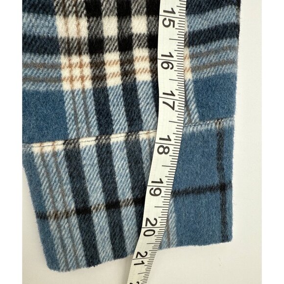 Primark Women's Plaid Flannel Button Up Shacket Shirt Medium Oversized Cabin Cor - Picture 12 of 13